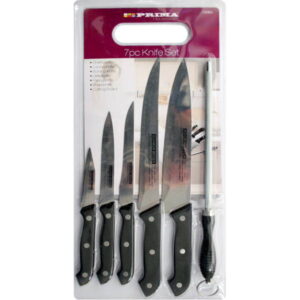 7pc Knife Set With Cutting Board