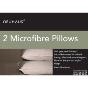 TWIN PACK MICROFIBRE PILLOWS