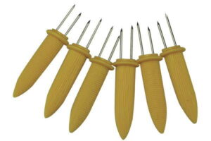Corn cob skewers