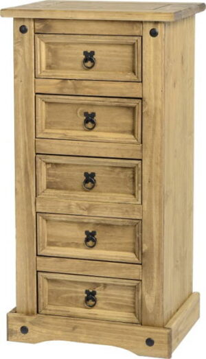 CORONA NARROW 5 DRAW CHEST