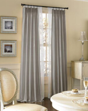 FAUX SILK CUTAINS