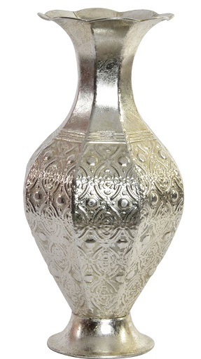 ETHNIC METAL VASE