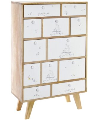 WHITE & WOOD DRAWS