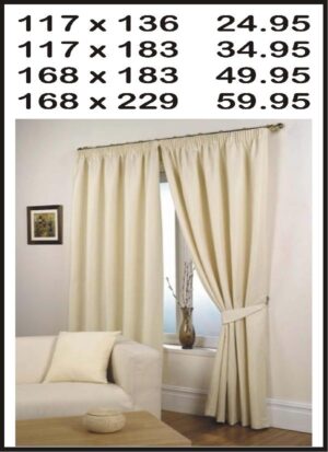 FULLY LINED CURTAINS