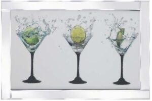 3 COCKTAIL GLASSES