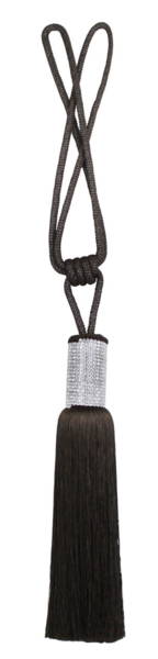 BLING BLACK TIE BACK